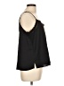 Ann Taylor LOFT 100% Polyester Black Sleeveless Blouse Size L - photo 4