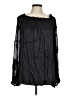 Gold Hawk 100% Viscose Black Long Sleeve Blouse Size M - photo 1