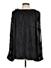 Gold Hawk 100% Viscose Black Long Sleeve Blouse Size M - photo 2