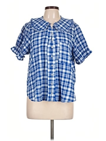 Pilcro Short Sleeve Blouse (view 1)