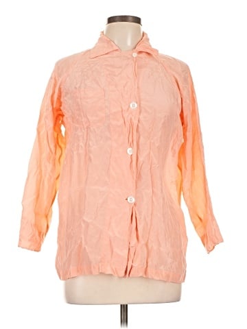 Neiman Marcus 3/4 Sleeve Button-Down Shirt (view 1)