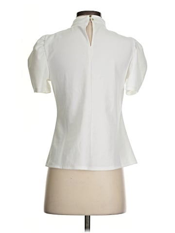 New York & Company Short Sleeve Blouse (view 2)