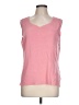 MING WANG Pink Sweater Vest Size L - photo 1