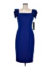 Badgley Mischka Blue Cocktail Dress Size 8 - photo 1