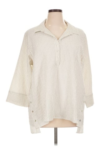 Marla Wynne 3/4 Sleeve Button-Down Shirt (view 1)
