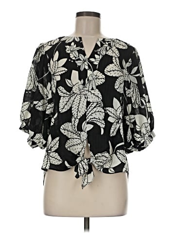 Rose + Olive 3/4 Sleeve Blouse (view 1)