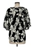 Rose + Olive Black 3/4 Sleeve Blouse Size M - photo 2