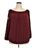 Lane Bryant Burgundy Long Sleeve Blouse Size 22 - 24 Plus - photo 1