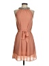 C. Luce 100% Polyester Solid Tan Cocktail Dress Size S - photo 1