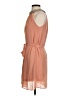 C. Luce 100% Polyester Solid Tan Cocktail Dress Size S - photo 5