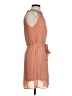 C. Luce 100% Polyester Solid Tan Cocktail Dress Size S - photo 4