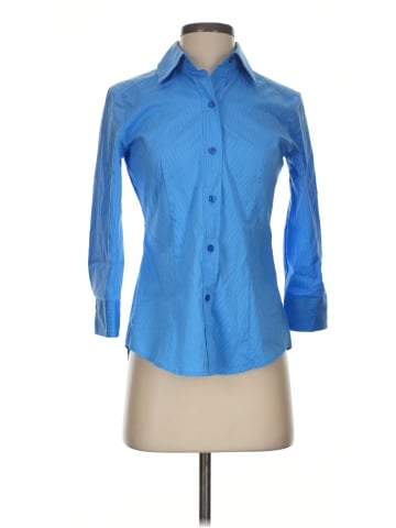 New York & Company 3/4 Sleeve Button-Down Shirt (view 1)