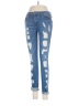 Bebe Hearts Blue Jeans Size 26 waist - photo 1
