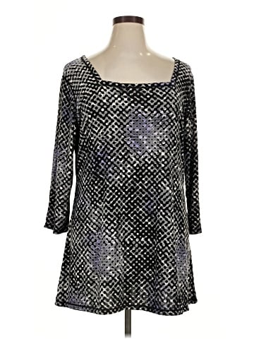 Attitudes by Renee 3/4 Sleeve Blouse (view 1)