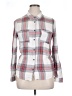Full Tilt 100% Rayon Plaid Gray Long Sleeve Button-Down Shirt Size XL - photo 1
