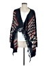 Pink Owl 100% Acrylic Blue Poncho Size M - photo 1