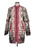 Free People 100% Polyester Paisley Red Coat Size L - photo 1