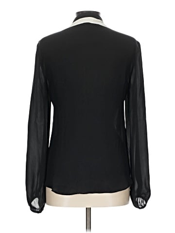 Parker Long Sleeve Silk Top (view 2)