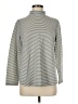 Zenergy by Chico's Stripes Gray Long Sleeve Turtleneck Size Med (1) - photo 1