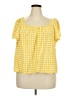 Old Navy Yellow Short Sleeve Blouse Size XXL - photo 1