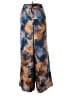 Susan Graver 100% Polyester Floral Blue Casual Pants Size M (petite) - photo 1