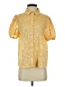 On Twelfth Gold Short Sleeve Blouse Size XS - photo 1