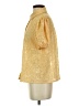 On Twelfth Gold Short Sleeve Blouse Size XS - photo 5
