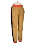 Nike 100% Polyester Color Block Gold Track Pants Size M - photo 1