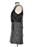 Dex 100% Polyurethane Houndstooth Gray Black Cocktail Dress Size L - photo 5