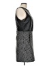 Dex 100% Polyurethane Houndstooth Gray Black Cocktail Dress Size L - photo 4