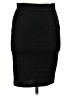 Aqua Solid Black Casual Skirt Size M - photo 1