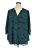 Harry Potter 100% Polyester Teal Green 3/4 Sleeve Blouse Size 3X - photo 1