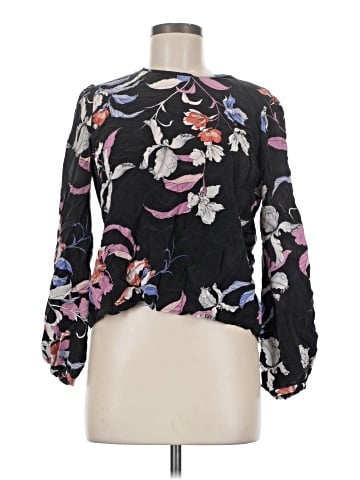 Yumi Kim Long Sleeve Silk Top (view 1)