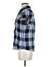 Paige Plaid Blue Short Sleeve Button-Down Shirt Size M - photo 5