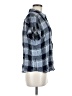 Paige Plaid Blue Short Sleeve Button-Down Shirt Size M - photo 4