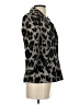 Lafayette 148 New York Animal Print Gray Blazer Size 4 - photo 4