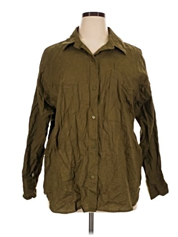 Abercrombie & Fitch 3/4 Sleeve Button-Down Shirt (view 1)