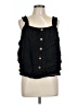 Hayden 100% Polyester Black Sleeveless Blouse Size L - photo 1