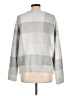 Ann Taylor Checkered-gingham Gray Turtleneck Sweater Size L - photo 2