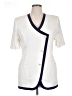 Oleg Cassini 100% Acetate White Blazer Size 14 - photo 1