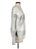 Ann Taylor Checkered-gingham Gray Turtleneck Sweater Size L - photo 4