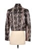 Worth New York 100% Leather Animal Print Brown Gray Leather Jacket Size 2 - photo 2