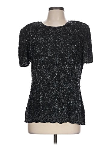 Papell Boutique Evening Short Sleeve Top (view 1)