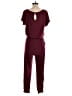 Prettygarden Solid Burgundy Purple Jumpsuit Size S - photo 2