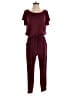 Prettygarden Solid Burgundy Purple Jumpsuit Size S - photo 1