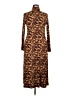 M&S Animal Print Brown Casual Dress Size 16 - photo 1