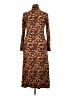 M&S Animal Print Brown Casual Dress Size 16 - photo 2