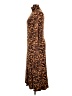 M&S Animal Print Brown Casual Dress Size 16 - photo 5
