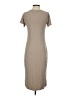 Thread & Supply Solid Tan Casual Dress Size S - photo 2