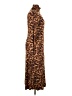 M&S Animal Print Brown Casual Dress Size 16 - photo 4